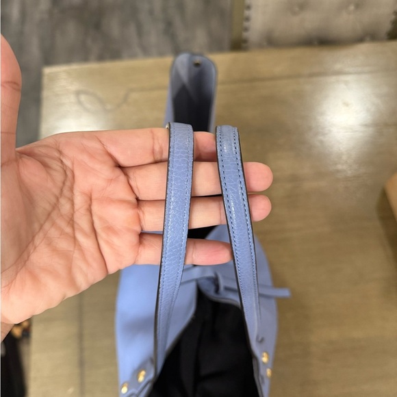 Annabel Ingall Leather Bag with blue, Gold Detail perfet condition - Picture 9 of 15